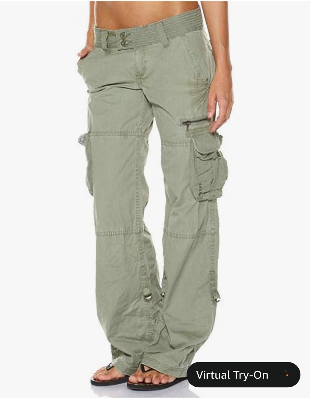 Women's Olive Green Cargo Pants